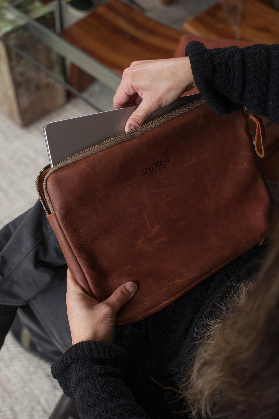Estuche Sicilia 13 cafe
